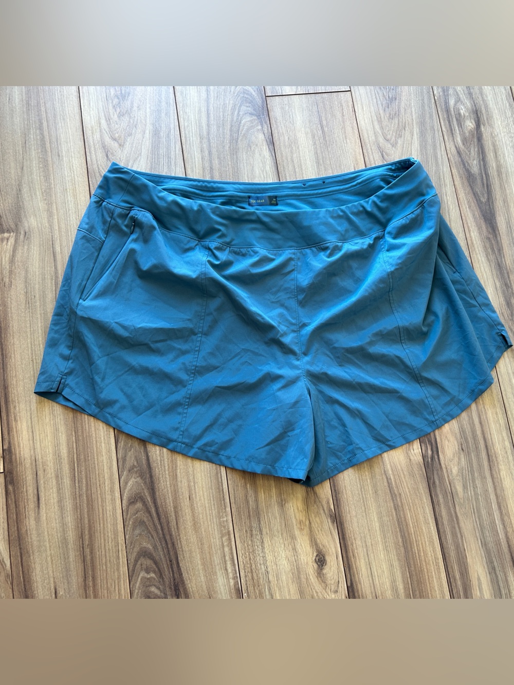 tek gear Teal Blue Women's Athletic Shorts with Pockets
